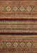 Abstract Brown Modern Rug, abs555brn