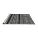 Sideview of Machine Washable Abstract Gray Modern Rug, wshabs555gry