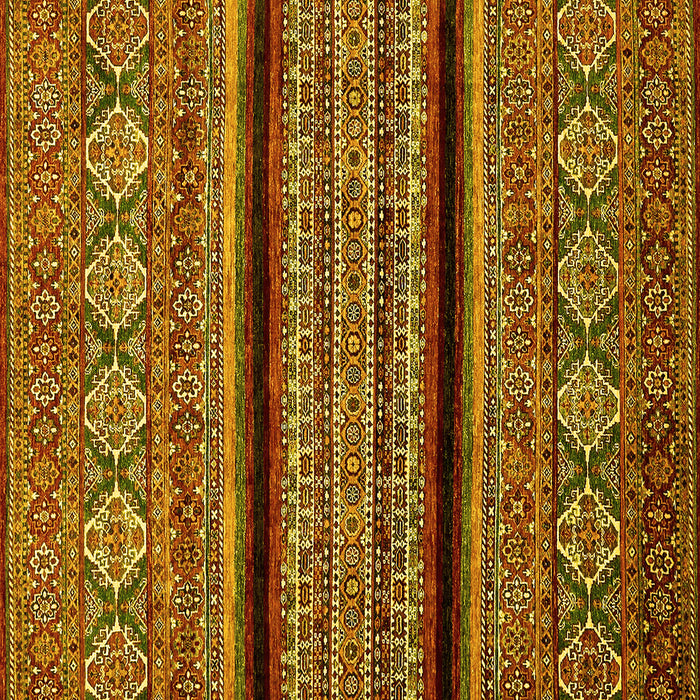 Square Abstract Yellow Modern Rug, abs555yw