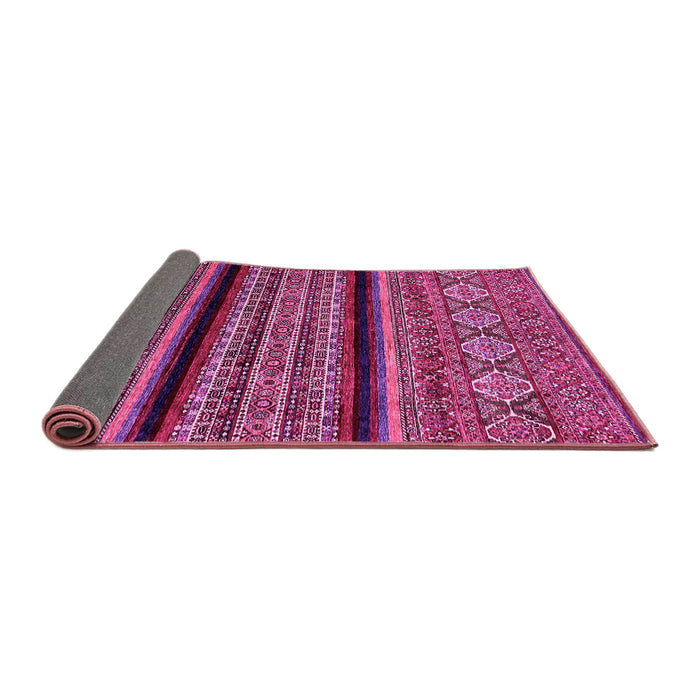 Sideview of Abstract Pink Modern Rug, abs555pnk