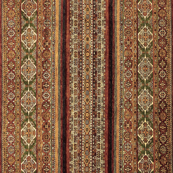 Square Abstract Brown Modern Rug, abs555brn