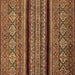 Square Abstract Brown Modern Rug, abs555brn