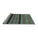 Sideview of Machine Washable Abstract Light Blue Modern Rug, wshabs555lblu