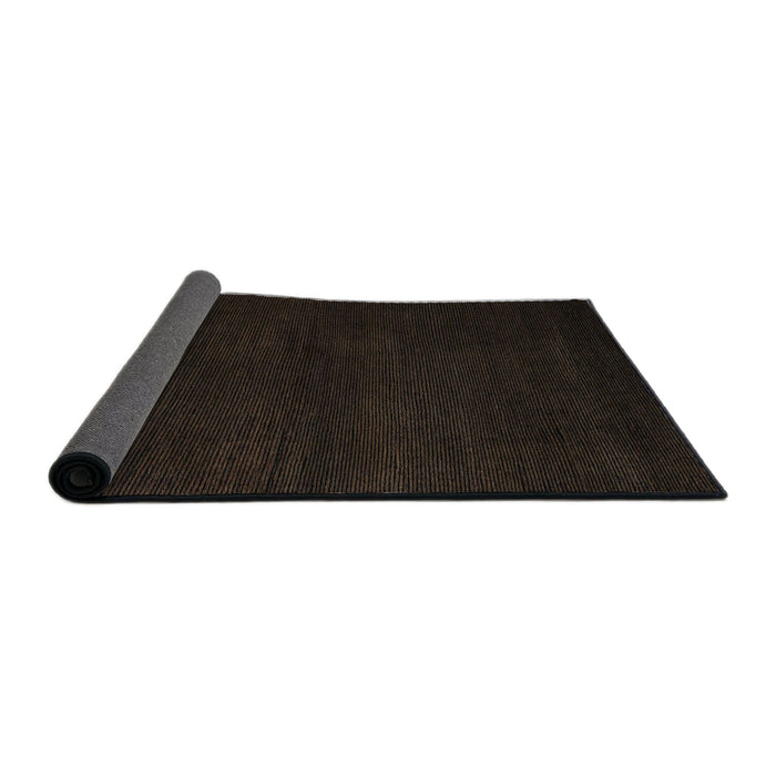 Sideview of Abstract Chocolate Brown Modern Rug, abs5560