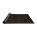 Sideview of Abstract Chocolate Brown Modern Rug, abs5560