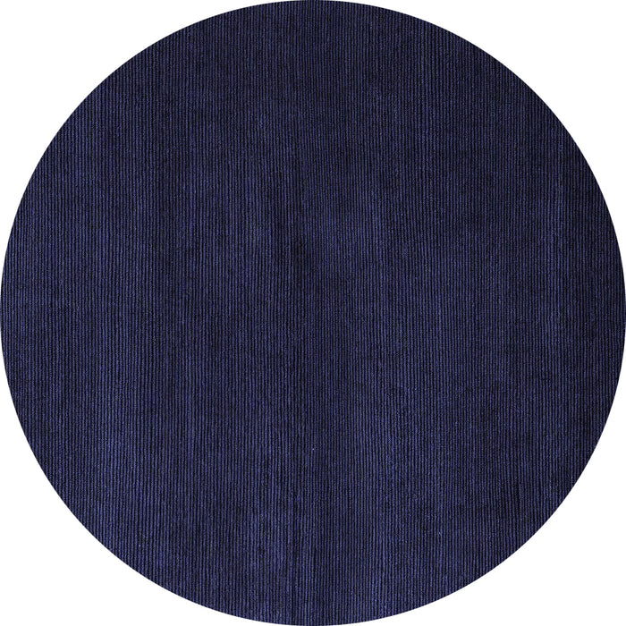 Round Machine Washable Abstract Blue Modern Rug, wshabs5560blu