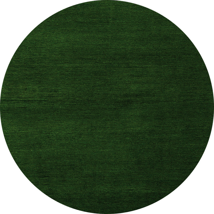 Round Machine Washable Abstract Green Modern Area Rugs, wshabs5560grn