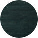 Round Abstract Light Blue Modern Rug, abs5560lblu