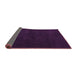 Sideview of Abstract Purple Modern Rug, abs5560pur