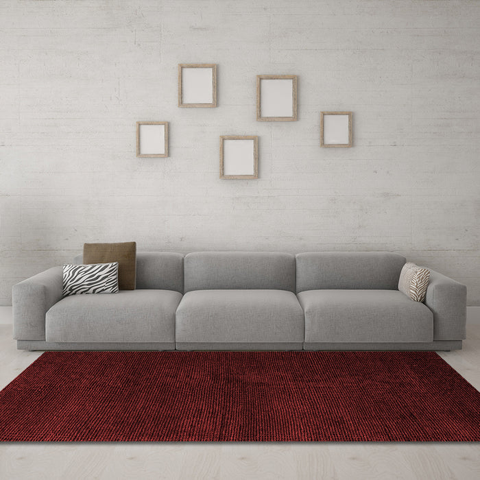 Modern Red Washable Rugs