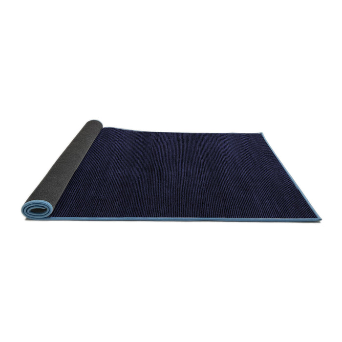 Sideview of Abstract Blue Modern Rug, abs5560blu