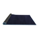 Sideview of Abstract Blue Modern Rug, abs5560blu