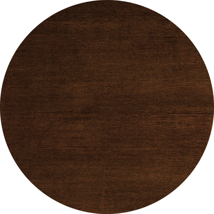 Round Abstract Orange Modern Rug, abs5560org