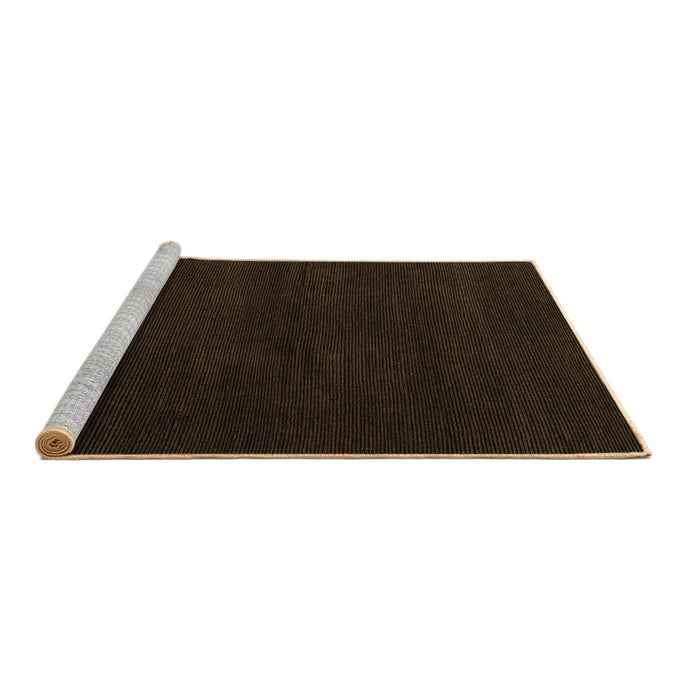 Sideview of Machine Washable Abstract Brown Modern Rug, wshabs5560brn