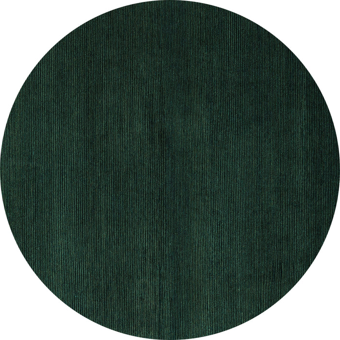 Round Abstract Turquoise Modern Rug, abs5560turq