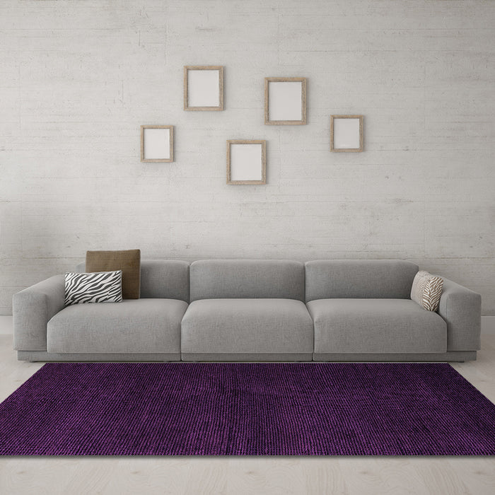 Machine Washable Abstract Purple Modern Area Rugs in a Living Room, wshabs5560pur