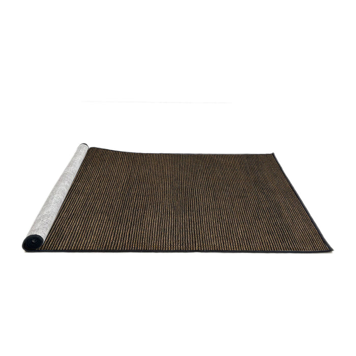 Sideview of Machine Washable Abstract Brown Rug, wshabs5561