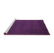 Sideview of Machine Washable Abstract Purple Modern Area Rugs, wshabs5561pur