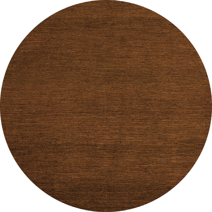 Round Machine Washable Abstract Orange Modern Area Rugs, wshabs5561org