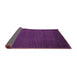 Sideview of Abstract Purple Modern Rug, abs5561pur