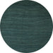 Round Machine Washable Abstract Light Blue Modern Rug, wshabs5561lblu