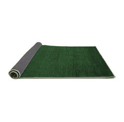 Sideview of Abstract Emerald Green Modern Rug, abs5561emgrn