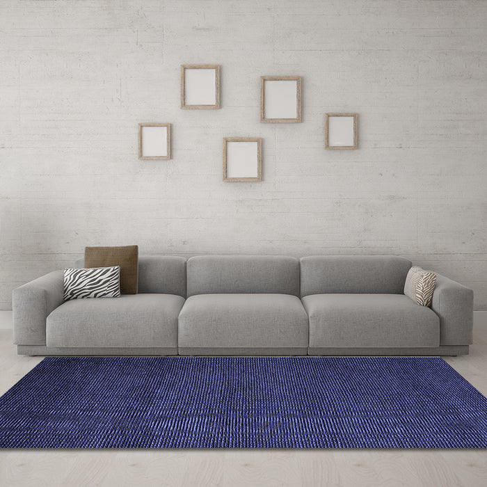 Machine Washable Abstract Blue Modern Rug in a Living Room, wshabs5561blu
