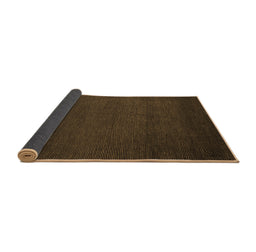 Sideview of Abstract Brown Modern Rug, abs5561brn