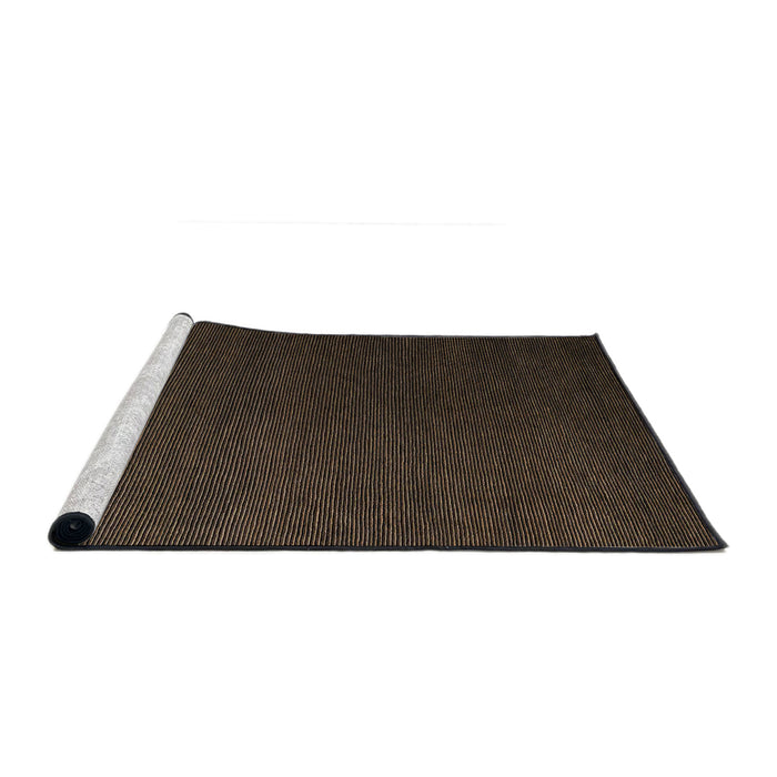 Sideview of Machine Washable Abstract Brown Rug, wshabs5562