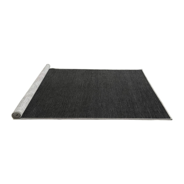 Sideview of Machine Washable Abstract Gray Modern Rug, wshabs5562gry