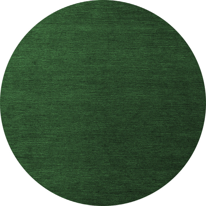 Round Machine Washable Abstract Emerald Green Modern Area Rugs, wshabs5562emgrn