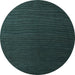 Round Abstract Light Blue Modern Rug, abs5562lblu