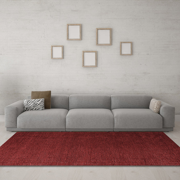 Modern Red Washable Rugs