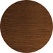 Round Abstract Orange Modern Rug, abs5562org