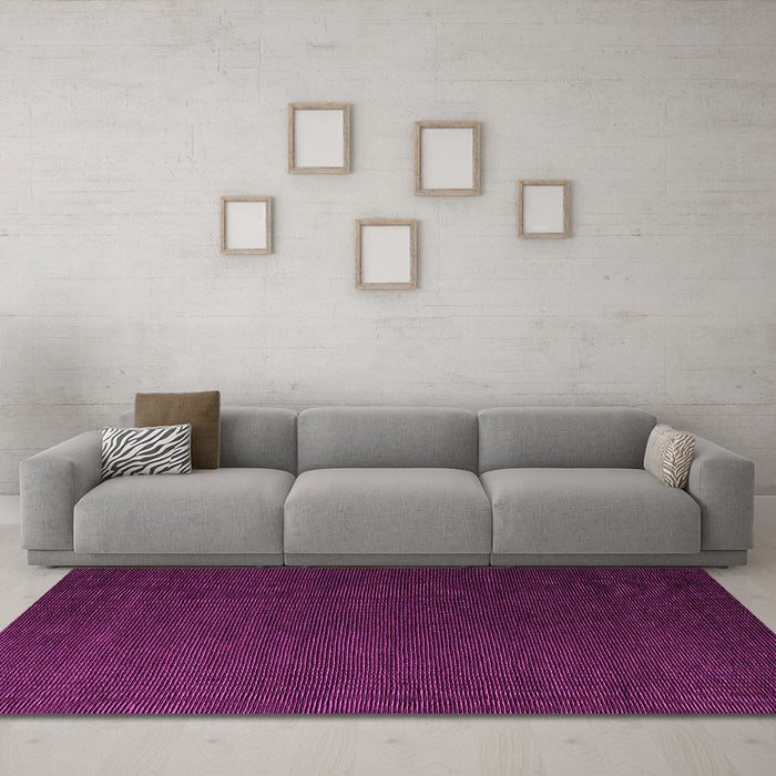 Machine Washable Abstract Pink Modern Rug in a Living Room, wshabs5562pnk