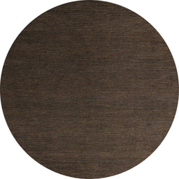 Round Machine Washable Abstract Brown Rug, wshabs5562