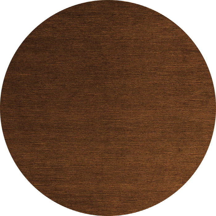 Round Machine Washable Abstract Orange Modern Area Rugs, wshabs5562org