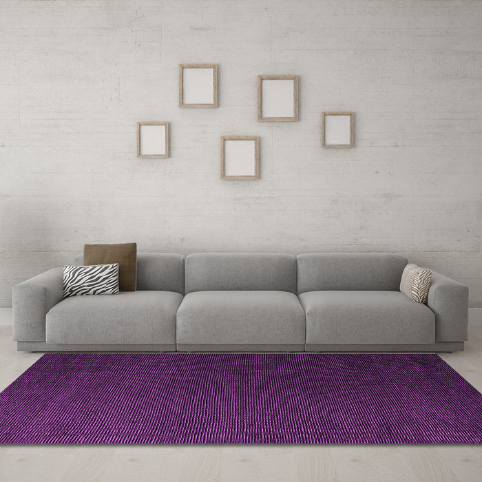 Machine Washable Abstract Purple Modern Area Rugs in a Living Room, wshabs5562pur