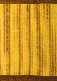 Abstract Yellow Modern Rug, abs5563yw