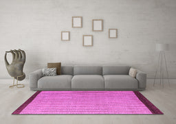 Machine Washable Abstract Purple Modern Area Rugs in a Living Room, wshabs5563pur