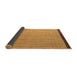 Sideview of Abstract Brown Modern Rug, abs5563brn