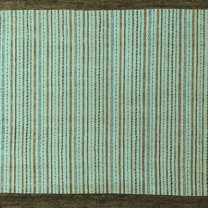 Square Abstract Light Blue Modern Rug, abs5563lblu