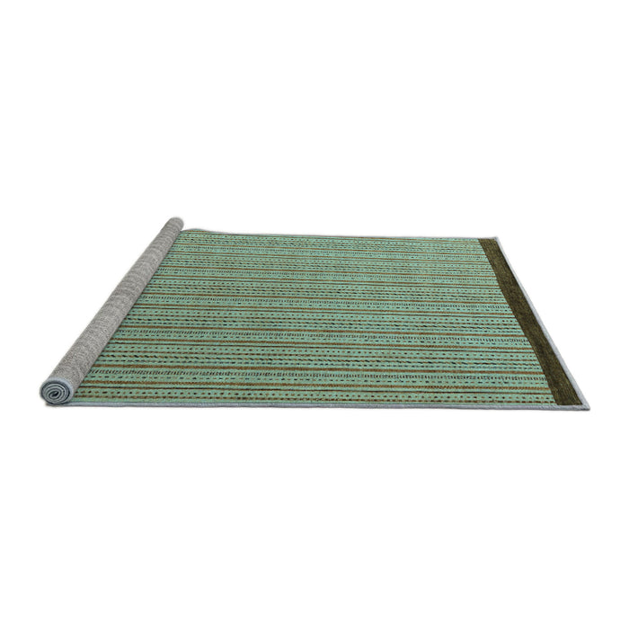 Sideview of Machine Washable Abstract Light Blue Modern Rug, wshabs5563lblu
