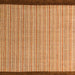 Square Machine Washable Abstract Orange Rug, wshabs5563