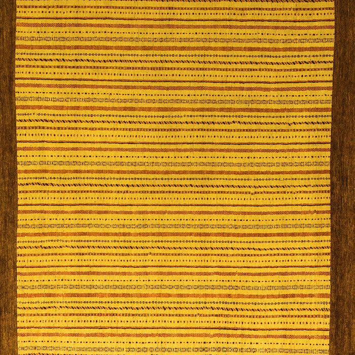 Square Abstract Yellow Modern Rug, abs5563yw