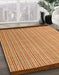 Abstract Orange Modern Rug in Family Room, abs5563