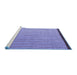 Sideview of Machine Washable Abstract Blue Modern Rug, wshabs5563blu