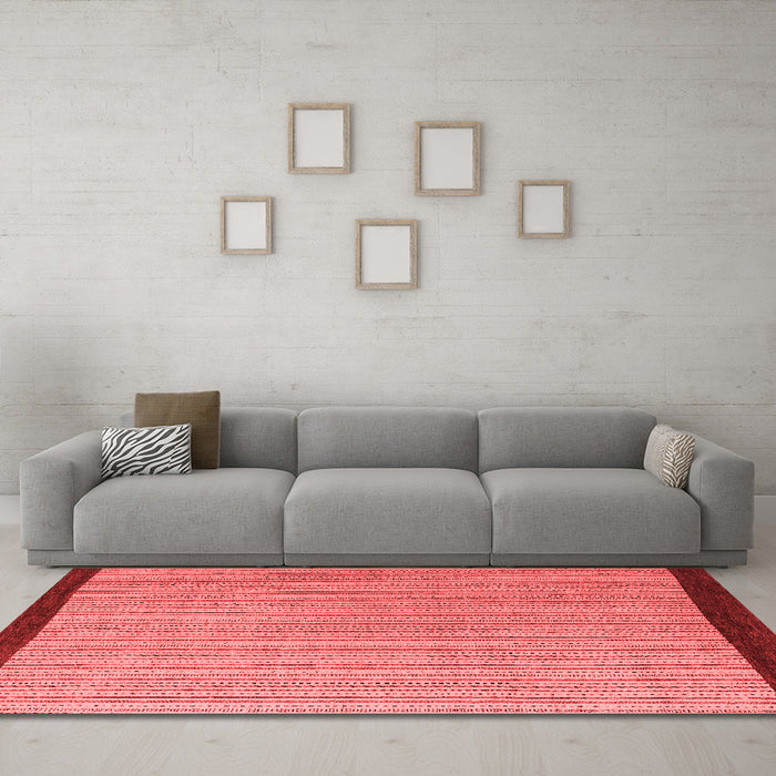 Modern Red Washable Rugs