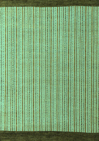 Abstract Turquoise Modern Rug, abs5563turq