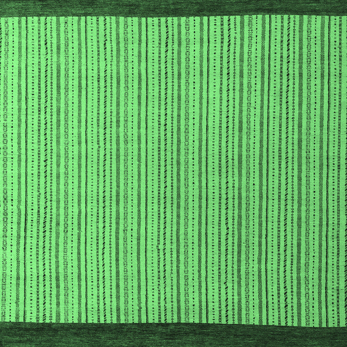 Square Machine Washable Abstract Emerald Green Modern Area Rugs, wshabs5563emgrn